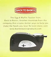 Back to Basics Egg & Muffin 2 Slice Toaster, TEM500