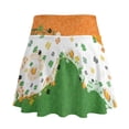 thumbnail image 6 of FUIALDOLG St Patricks Day Skorts for Women Green Leaf Music Tennis Skirt with Short High Waisted Green Athletic Skorts Summer Golf Skorts with Pocket Mini Skirt for Running,Pickleball,L, 6 of 8