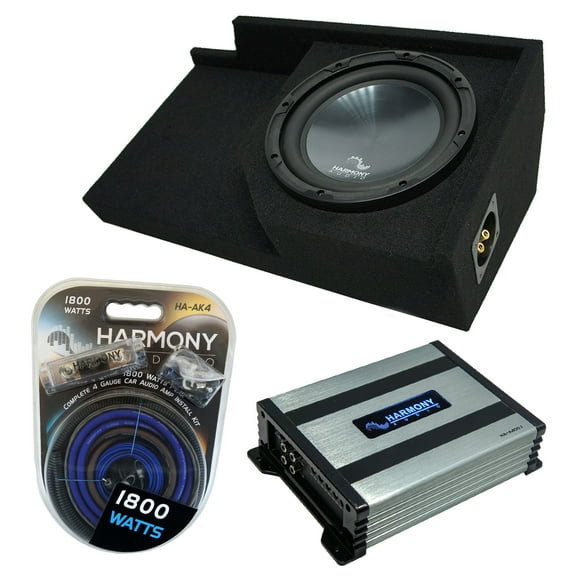 88-98 Chevy CK Silverado Ext Truck Harmony R104 Single 10 Sub Box & HA-A400.1