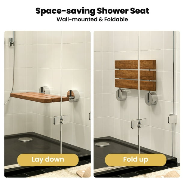 Conair teak folding online shower seat