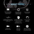 thumbnail image 4 of Auriculares intraurales Linsoul SIMGOT EW200 con micrófono y diafragma SCP, 4 of 9