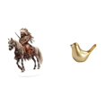 thumbnail image 1 of Letrero de escritorio Home Knight,Adorno de caballero acrílico 2D para estante de manualidades,Figura de pájaro,Figura de pájaro dorado,decoración para el hogar,estatua de animal,Estatuas, 1 of 8