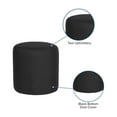 thumbnail image 3 of Flash Furniture Barrington Upholstered Round Ottoman Pouf in Black Fabric, 3 of 9