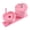 Pink, variant on 57mm Green Pink Heart Shaped Badge Mold for Sliding Style Badge Button Maker Machine ,Easy to Use