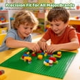 thumbnail image 2 of 4 Pack Classic Building Base Plates, 10" x 10" (32x32 Studs) Boards to Build on, Baseplates for Bricks, Compatible with All Major Brands, Green, 2 of 6