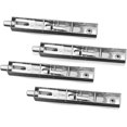 thumbnail image 2 of 4 Pack (2 Pairs) Door Flush Bolt Latch Slide Latch,concealed Bolt,stainless Steel(15cm Length), 2 of 5