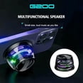 thumbnail image 2 of Altavoz Bluetooth magnético multifuncional cibernético para superficies metálicas, pequeño, inalámbrico, portátil, resistente al agua, con soporte para teléfono, para nevera, baño, habitación, coche,, 2 of 7