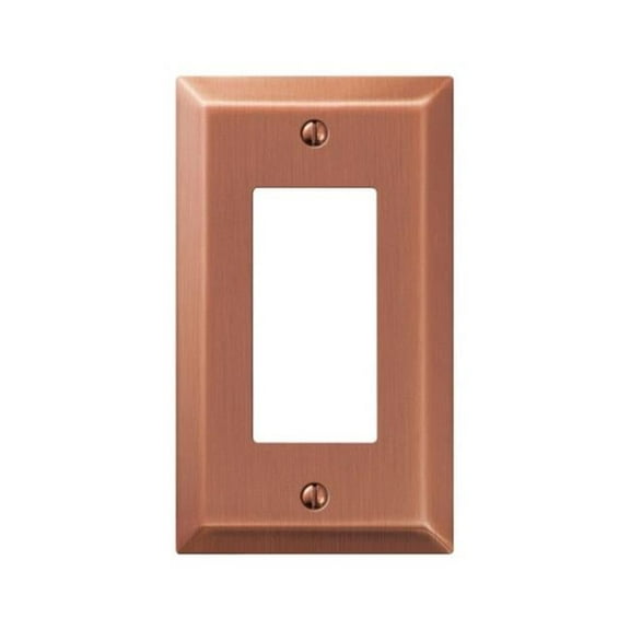 163RAC 1 Rocker- GFCI Wall Plate  Antique Copper