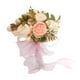 thumbnail image 1 of Ramos de novia con cinta y flores artificiales para boda. Rosa, 1 of 9