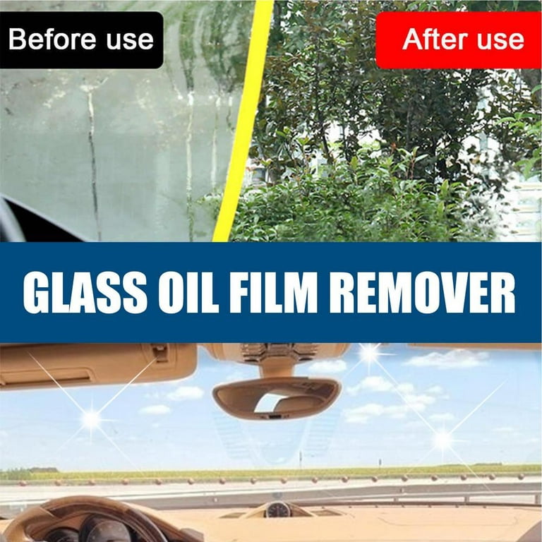 3Pc Car Glass Oil Film Cleaner, Glass Film Removal Cream, Car Windshield  Oil Film Cleaner,Glass Oil Film Remover Glass Stripper Water Spot Remover