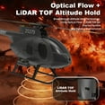 thumbnail image 2 of F119S MD500 Little Bird Smart GPS RC Helicopter with LED Lights, 1/16 Scale 2.4G 9CH Single-Rotor Brushless RC Helicopter with Optical Flow, Altitude Hold, One-Key Takeoff/Landing for Advanced Pilots, 2 of 7