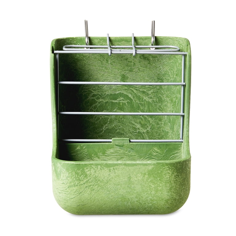 Vibrant Life Small Animal Hay and Food Bin, Green, 3-Pack photo 2