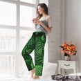 thumbnail image 5 of Kdxio Women's Comfy Stretch Natural Green Leaves Print Drawstring Pajama Pants-Medium, 5 of 5