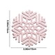 thumbnail image 3 of Snowflake Dining Table Mats Heat Insulating Mats Geometric Snowflake Mats Bowl Mats Kitchen Hollow Out Saucer, 3 of 6