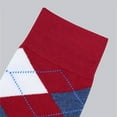 thumbnail image 6 of Men's Cotton Colorful Argyle Casual Crew Dress Socks for Groomsmen, Size 8 to 13, 6 of 7