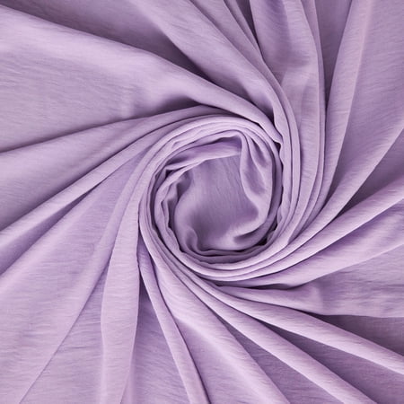 Zelouf Washer Poly , Sewing, DIY, Crafts Fabric by the Yard, Vibrant Lilac, 3 Yard
