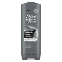 Dove Men Care Purifying Hydrating Face & Body Wash for Men Charcoal & Clay, 18 oz