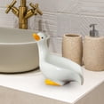 thumbnail image 1 of Jabonera de cerámica, soporte para jabón, contenedor de jabón, jaboneras para baño, jabonera con drenaje automático para encimera, inodoro y ducha Blanco, 1 of 8