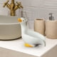 thumbnail image 1 of Jabonera de cerámica, soporte para jabón, contenedor de jabón, jaboneras para baño, jabonera con drenaje automático para encimera, inodoro y ducha Blanco, 1 of 8
