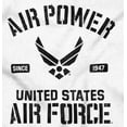 thumbnail image 2 of Us Air Force USAF Power Wings Logo Unisex Plus Size Zip Hoodie Brisco Brands 5X, 2 of 5