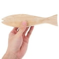 thumbnail image 3 of FRCOLOR Unfinished Fish Shaped Wood Cutout Fish Wood Crafts Blank Wooden Fish Shaped Hanging Ornament For Wedding Birthday Ocean Animal Themed Party Decoration, 3 of 8