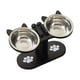 thumbnail image 2 of Comedero elevado para gatos, plato ligero, comedero elevado para gatos, comedero para mascotas Negro, 2 of 9
