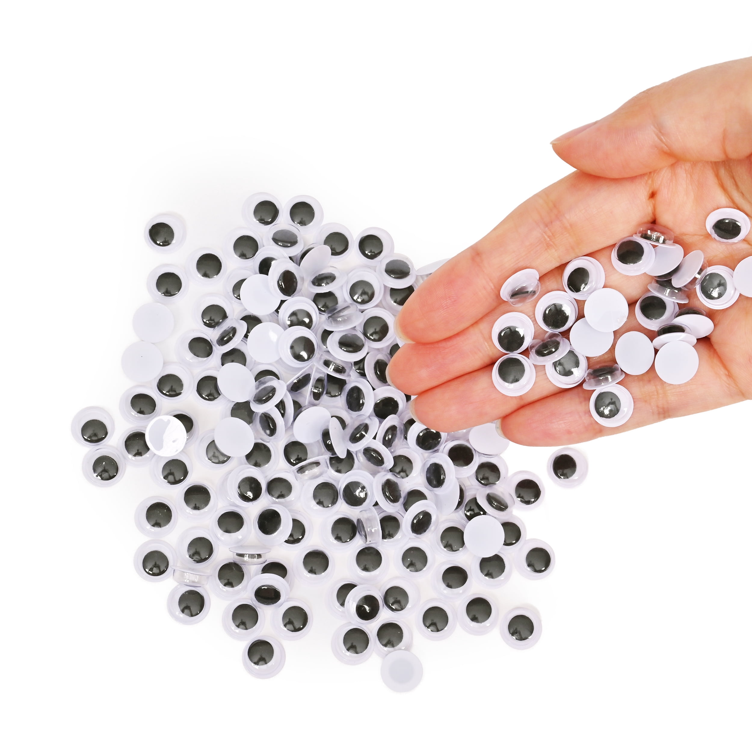 Hello Hobby 300 Count 10mm Wiggle Eyes for Kids Crafts