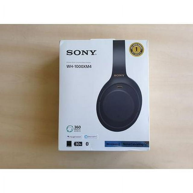 Sony WH-1000XM4 Auriculares inalámbricos líderes en la industria con cancelación de ruido con micrófono para llamadas telefónicas y control de voz de Alexa, negro
