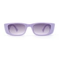thumbnail image 2 of Child Size Girls Mod Rectangle Cat Eye Fashion Plastic Sunglasses Lavender - Smoke, 2 of 4