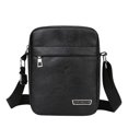 thumbnail image 3 of Clossjun Messenger Bag for Men Crossbody Bags Shoulder Purse Adjustable Belt Small Vintage PU Leather Satchel Pouch Side Daypacks Black, 3 of 6