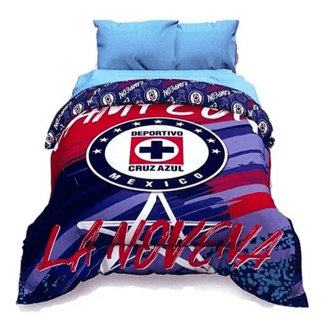 Edredón Sustentable Cruz Azul Doble Vista