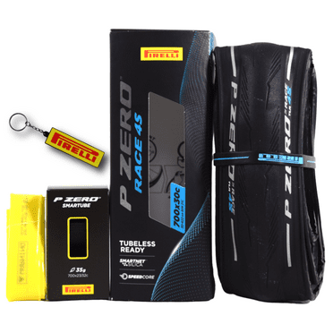 Pirelli P ZERO Race TLR 4S 30-622 Road Bicycle Tire (700x30c)   SmarTUBE 23/32-622 Presta 60mm - 1 Pack