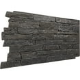 thumbnail image 3 of Ekena Millwork 49"W x 25 1/2"H x 1 1/4"D Acadia Ledge Stacked Stone, StoneWall Faux Stone Siding Panel, Dark River, 3 of 11
