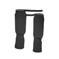 thumbnail image 1 of 1 Pair Shin Instep Guards MMA Supplies Training Protection Elastic Protector Black and S, 1 of 7