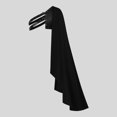thumbnail image 2 of OJSFQUFP Mens Boys Half Shoulder Cape Cos Clothes Cloak Men Black Half Shawl,Vintage Style,Adjustable Tie,27.6" Length,for Halloween Cos Pirate, 2 of 7