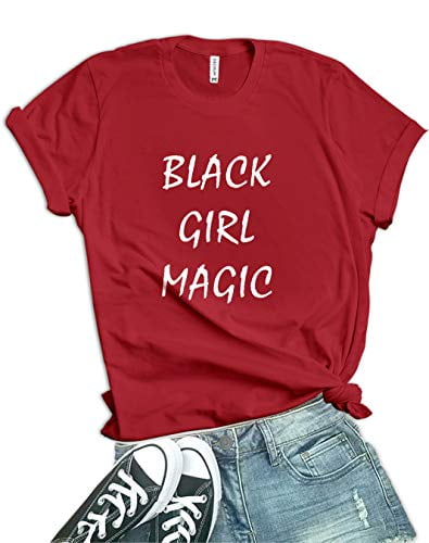 black and red graphic tee womens