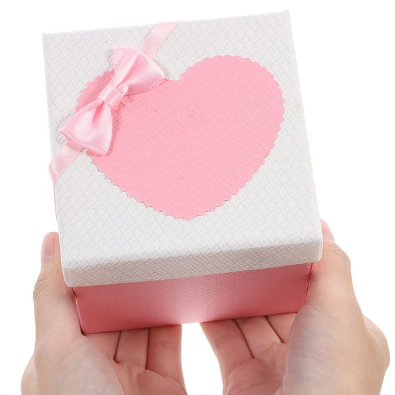 TEHAUX Square present Packaging Boxes Pink 3Pcs 10x10x10cm