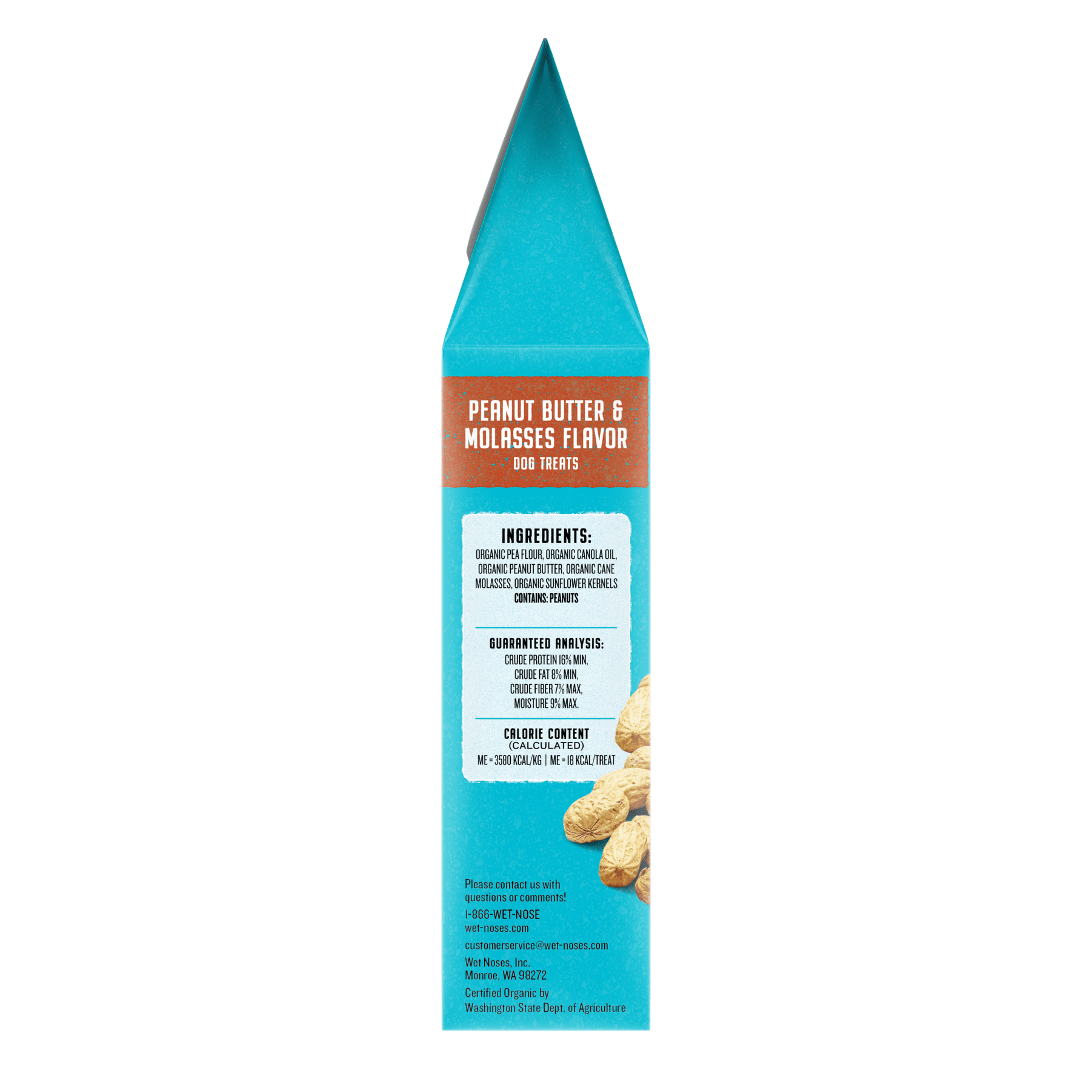 (Pack Of 6) Moments By Wet Noses Dog Treat Peanut Butter Molasses 14 Oz