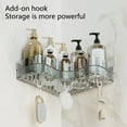 thumbnail image 3 of Multifunctional Bathroom Shelf Punch free Space saving Wall Corner Shower Shampoo Gel Storage Rack Home Supplies, 3 of 8