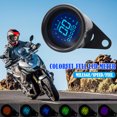 thumbnail image 2 of Velocímro Digital Universal para motocicleta tacómetro con 7 LED de retroiluminación Ehuebsd LCD odómetro Scooter ATV medidor 12V, 2 of 7