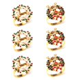 thumbnail image 1 of Servilleteros para árbol de Navidad, lindo mini servilletero para mesa, soporte para hebillas de servilleta de invierno para Acción de Gracias, Navidad, reunión familiar, T, 1 of 5