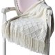 thumbnail image 1 of Soft knitted wool blanket, pom pom blanket, sofa blanket, sleeping blanket, 1 of 5