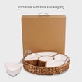 thumbnail image 6 of Serving Tray and Platters, 7-Set Gold Platters for Parties, 15.5 x 15.5 inches, Divided Serving Trays & Portable Handle for Home Dining, Gift Box Packaging., 6 of 8