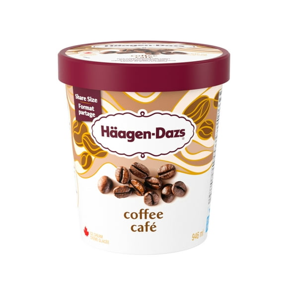 Crème glacée au café, confectionnée au Canada avec des produits laitiers 100 % canadiens. 0.9 L