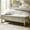 Beige, variant on Tina's Home 55" Upholstered Storage Bench with Soft-Close Lid, Extra Deep Hidden Storage Ottoman with Metal Legs for Bedroom Entryway, Beige