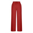 thumbnail image 6 of XIAfhje Linen Trousers Womens Summer Wide Leg Trousers Sale Cotton Linen Drawstring Elastic Waist Pockets Lightweight Loose Long Casual Lounge Trousers Pants Beach Holiday, 6 of 6