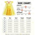 thumbnail image 2 of Benylion Girls Long Hair Princess Party Dress With Cape Birthday Party Cosplay Costume Toddler Ruffle Sleeve Fancy Outfit for 11-12 Years, 2 of 6