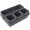 black, variant on 8 Pack Adjustable Drawer Organizer Trays, Plastic Divider Boxes for Makeup, Jewelry, Kitchen and Bathroom