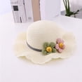 thumbnail image 5 of Ccpelsie Girl and Boys Sun Hat with Wide Brim Bucket Hats Adjustable Floppy Sun Hat for Toddler Kids(White,One Size), 5 of 7