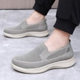 thumbnail image 4 of Pandaie Women's Slip on Sneakers Woven Orthopedic Breathable Mesh Knitted Woven Walking Shoes Low Top Wide Width Tennis Shoes (Khaki,7.5), 4 of 6